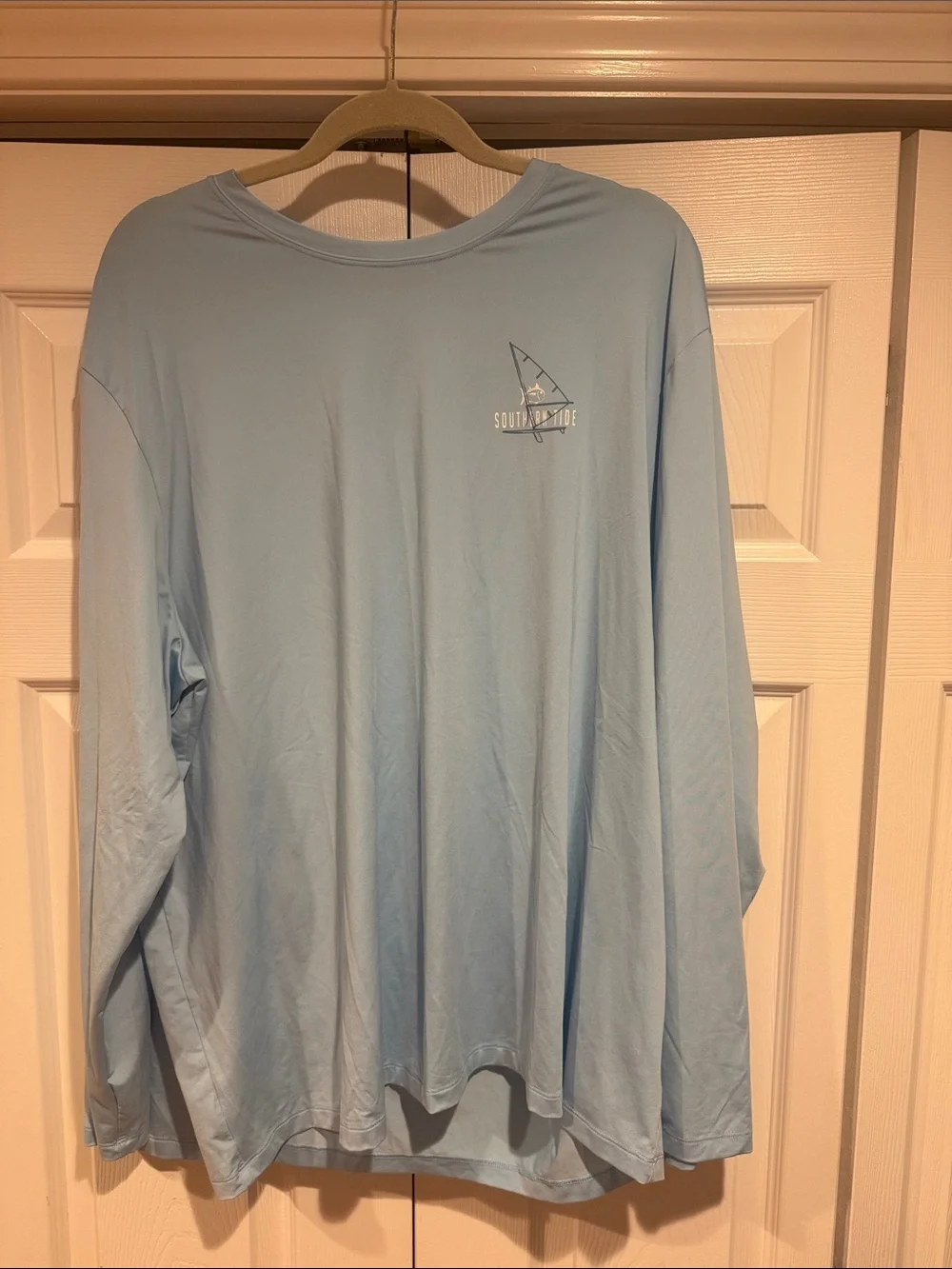 Southern Tide Light Blue Polo with Navy Trim - XXL